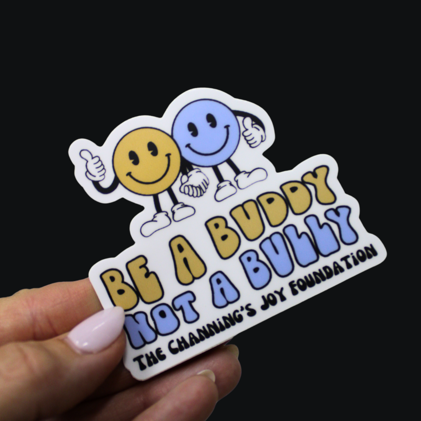 Blue Be a Buddy Sticker