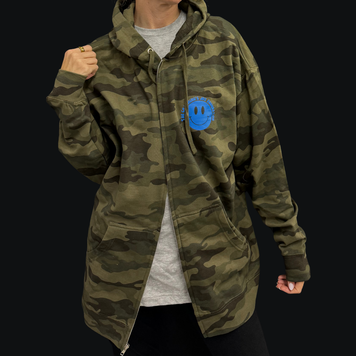 Adult Camo Zip-Up Hoodie