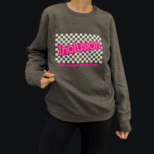 Barbie Adult Crewneck - Charcoal