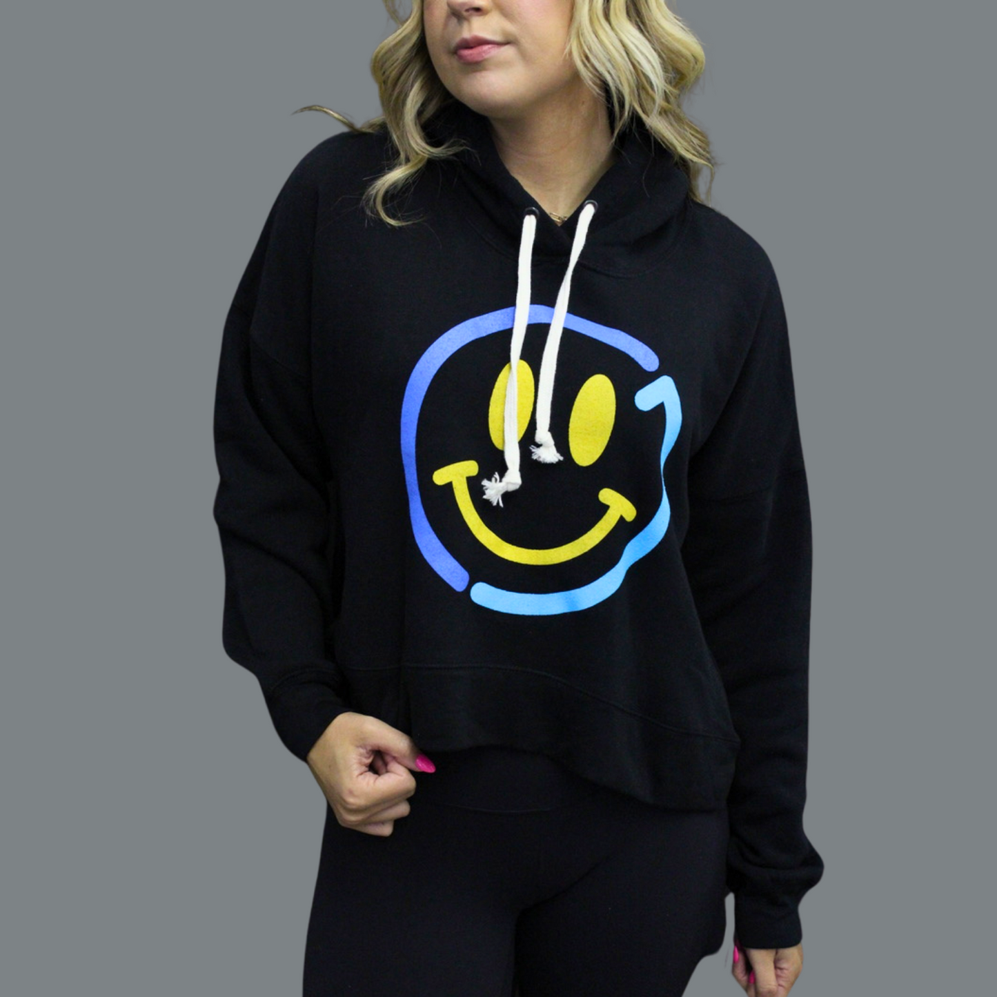 CJ Smiley Cropped Hoodie