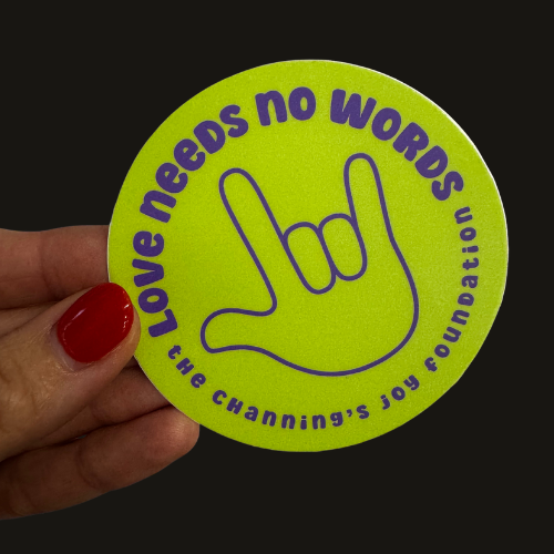 Love Needs No Words - LIME sticker